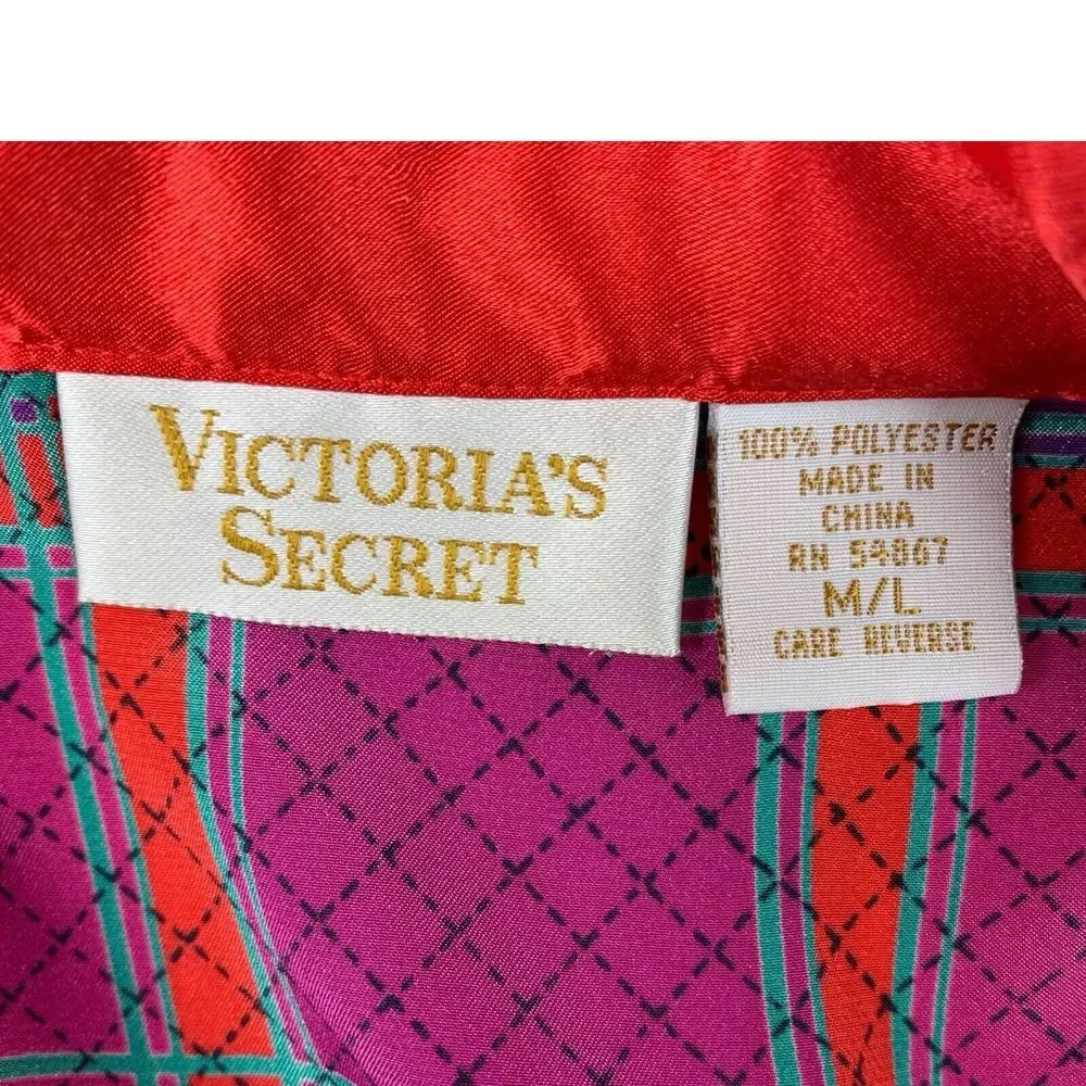 Victoria Secret Gold Label Pajamas Womens M/L Top Small Pants Loungewear Vintage